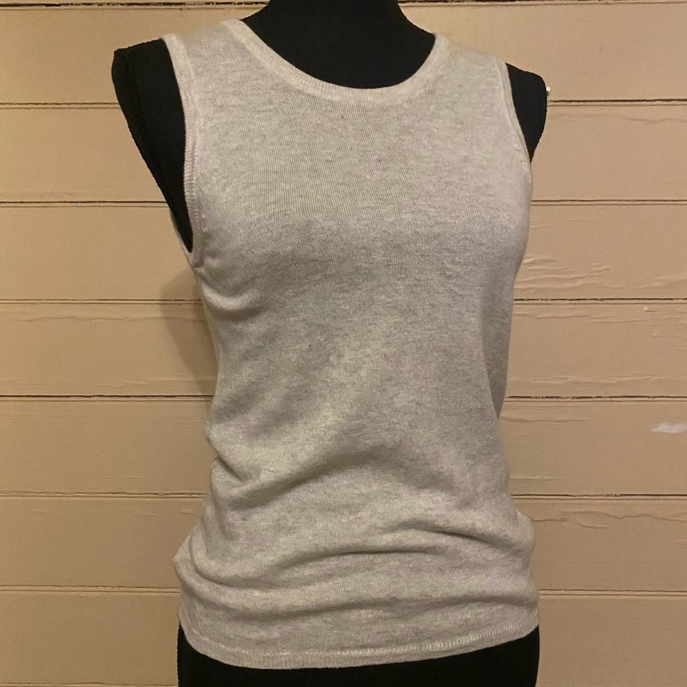 Gap sleeveless cashmere top with tie back XS